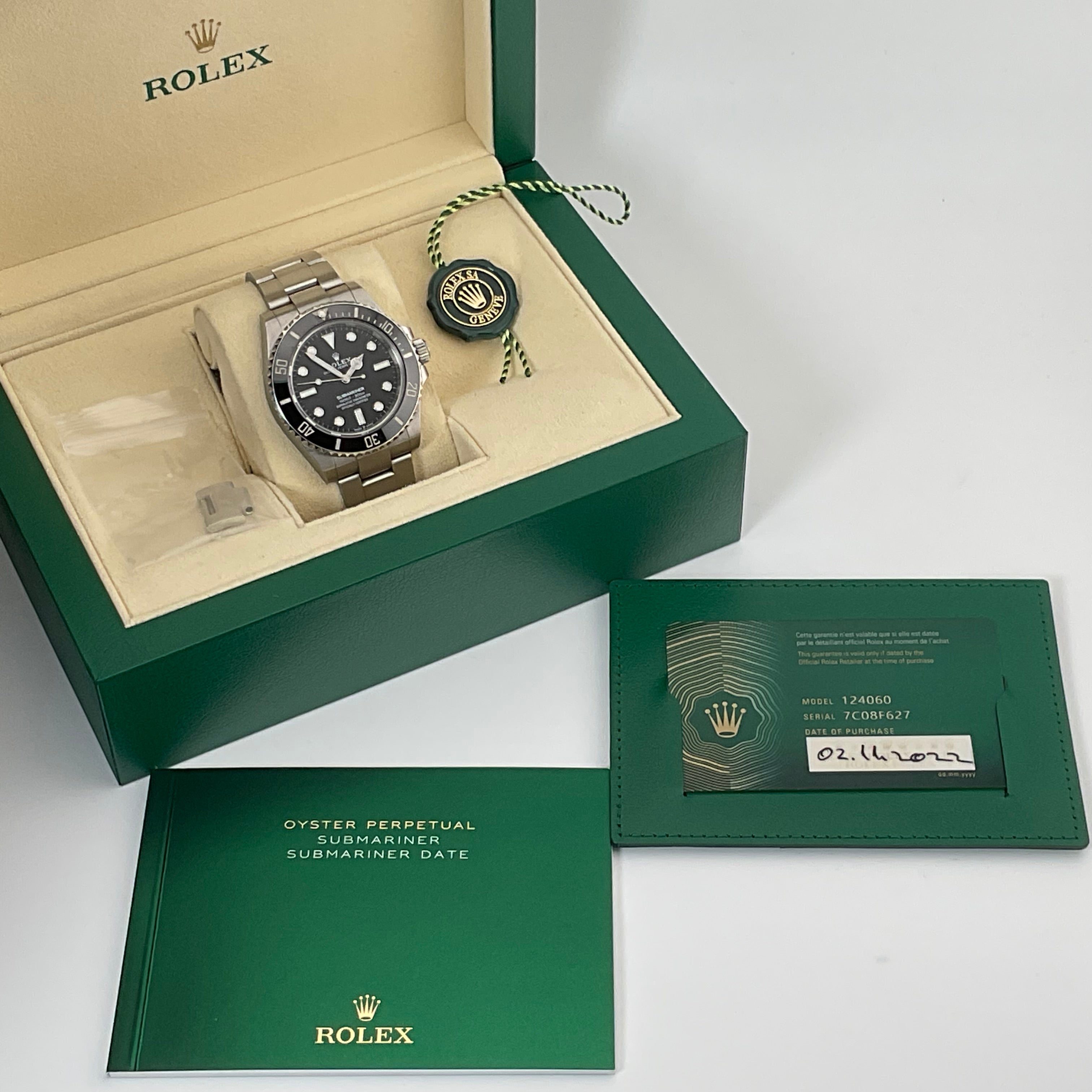Rolex Submariner No Date | 124060 | 2022 | Full Set