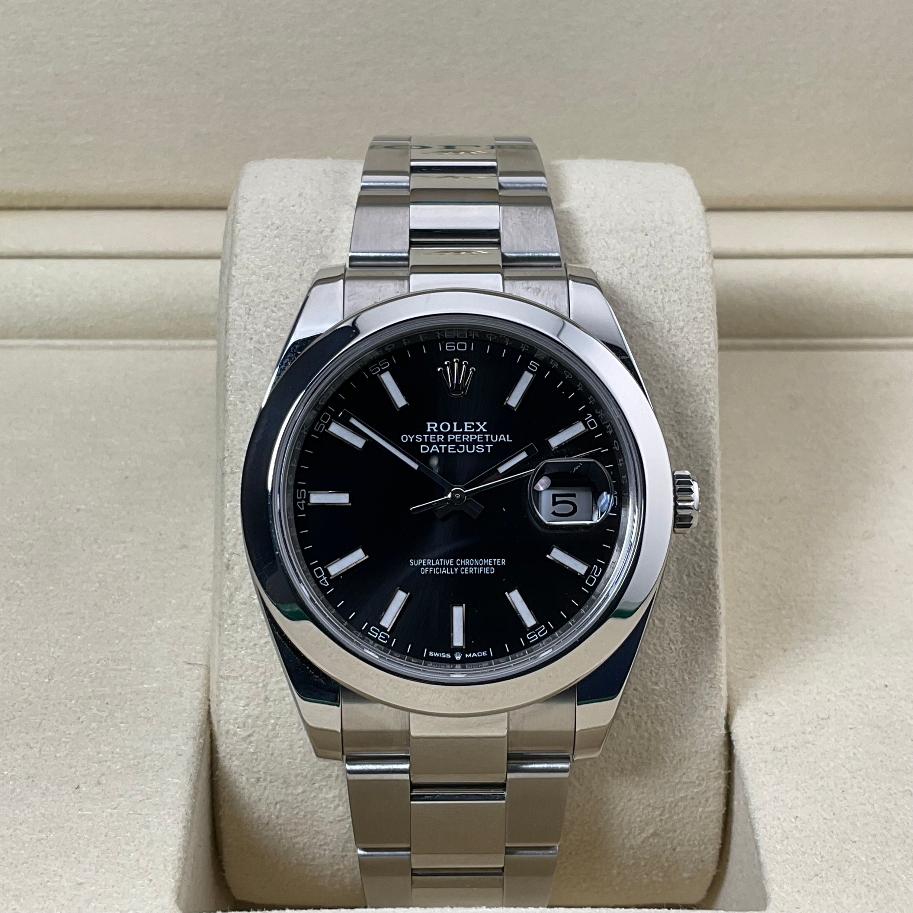 Rolex Datejust 41 | 126300 schwarz oyster | 2024 | full set