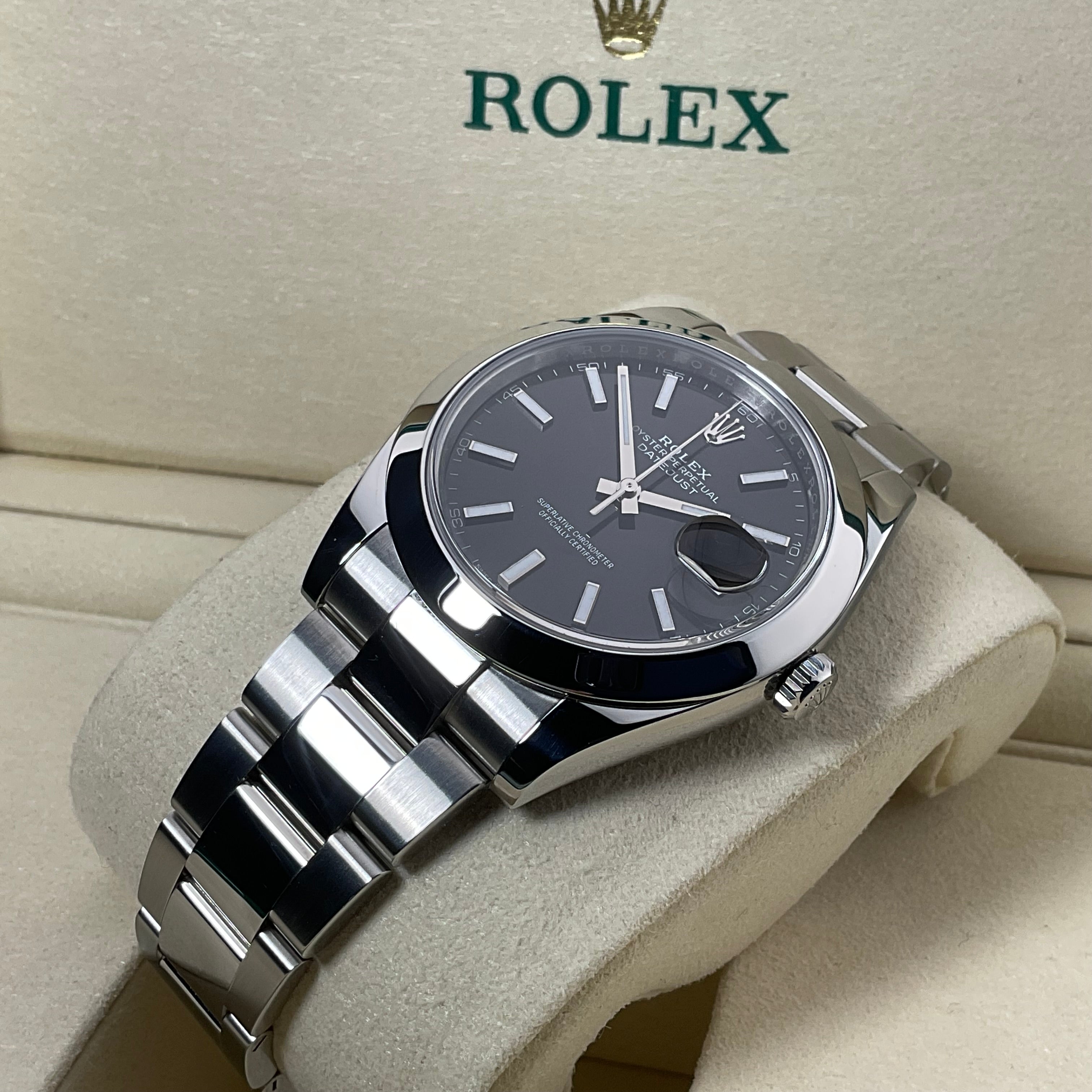 Rolex Datejust 41 | 126300 schwarz oyster | 2024 | full set