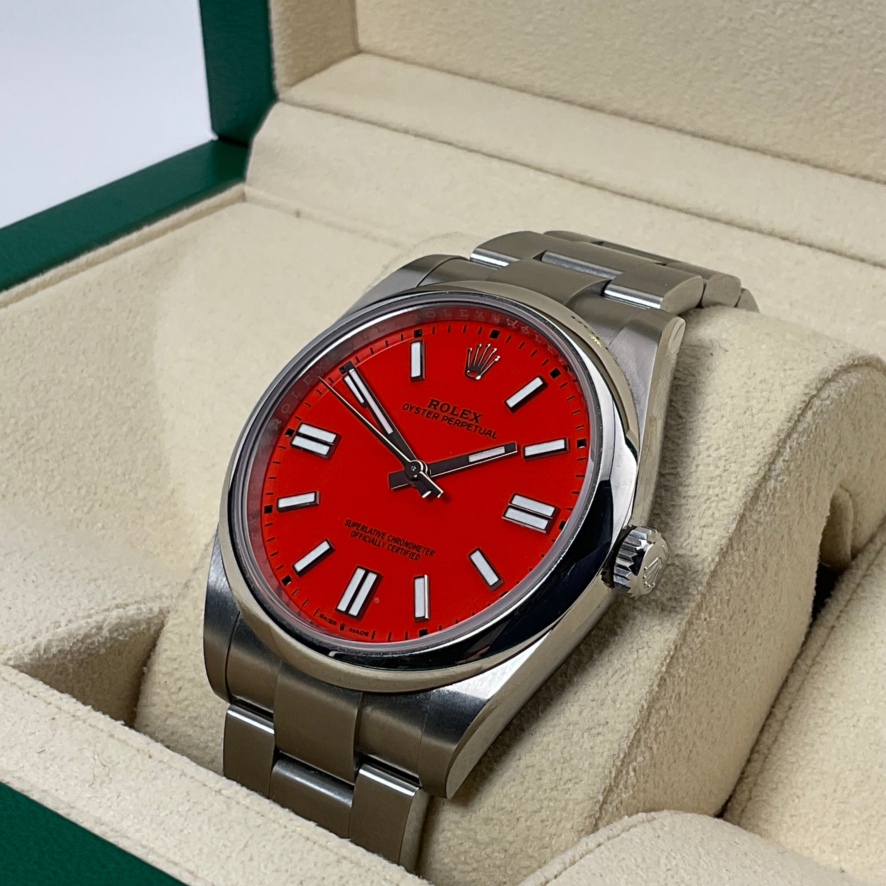 Rolex Oyster Perpetual 41 | 124300 coral | 2022 | full set