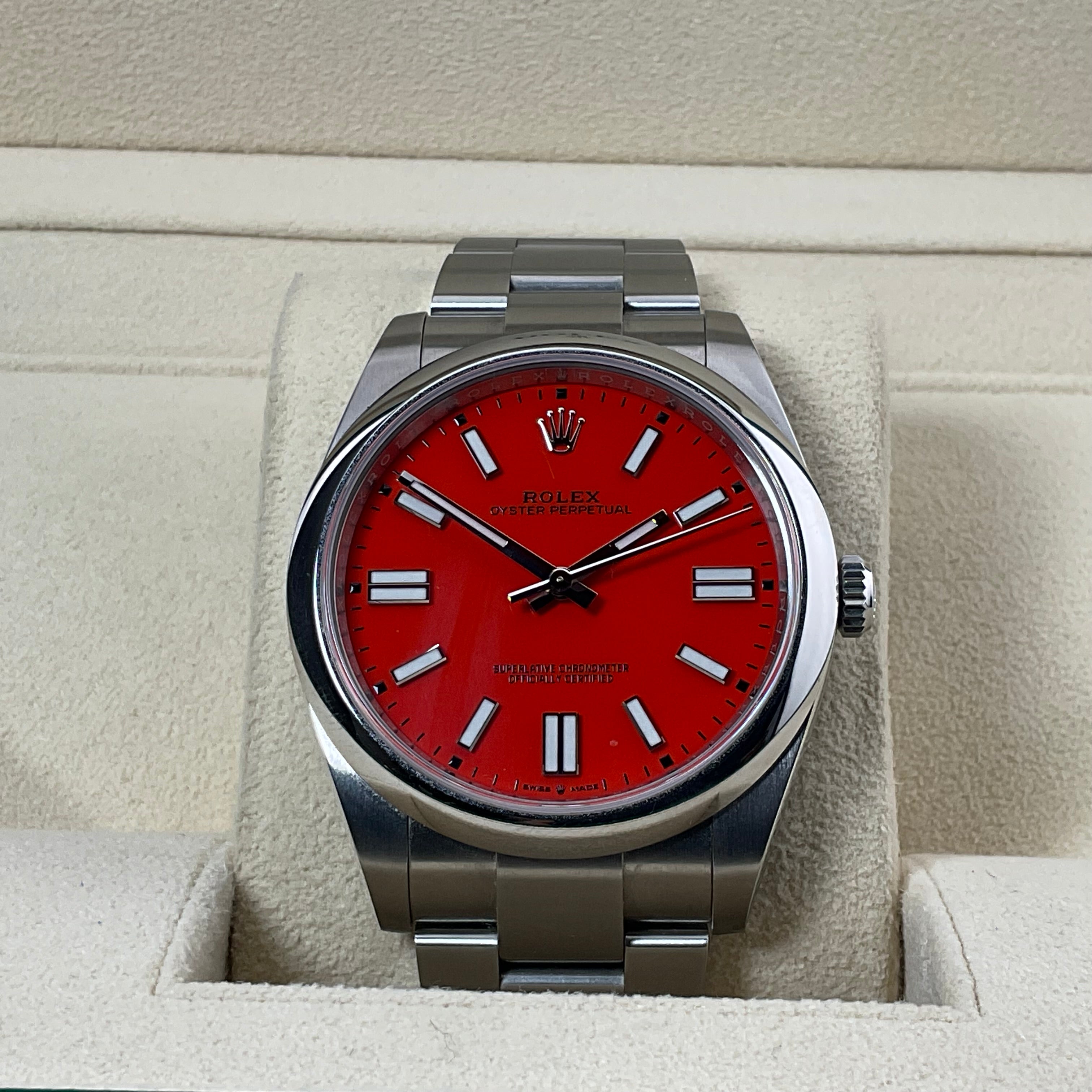Rolex Oyster Perpetual 41 | 124300 coral | 2022 | full set