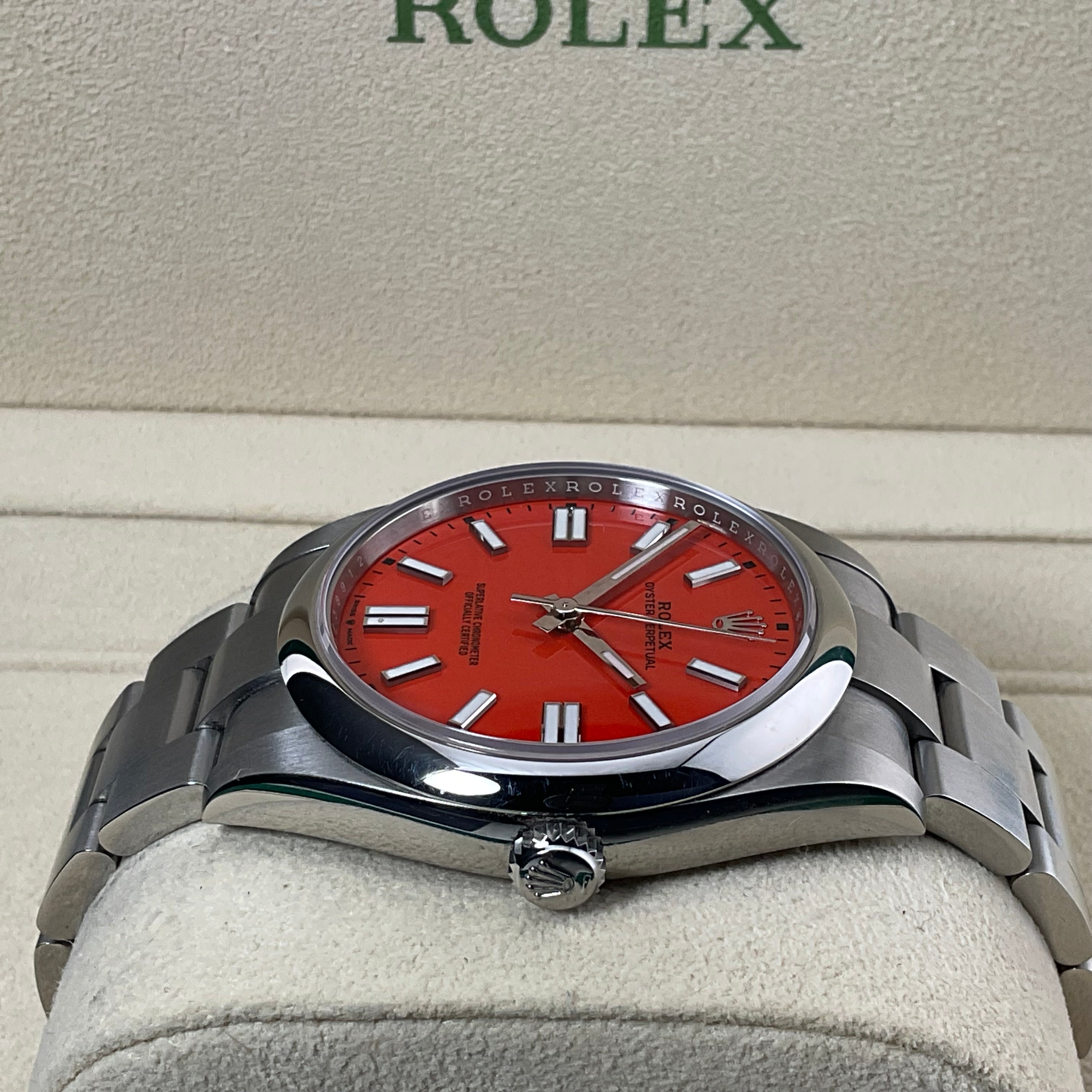 Rolex Oyster Perpetual 41 | 124300 coral | 2022 | full set