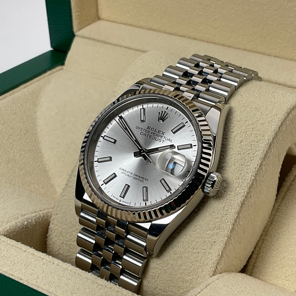 Rolex Datejust 36 | 126234 silver jubilee | 2021 | full set